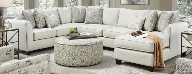 Fusion Furniture Homecoming Stone 3-Piece Sectional Sofa-2