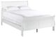 Mazin Furniture Mayville White Eastern King Sleigh Bed-0
