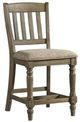 Intercon Balboa Park Brown/Roasted Oak 40" Slat Dining Side Chair-0