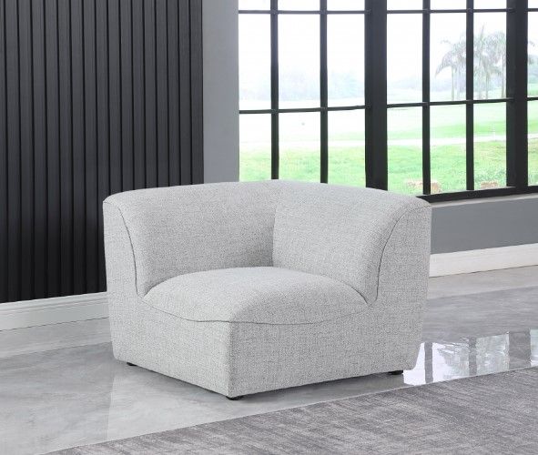 Meridian Furniture Miramar Grey Modular Corner Chair-3