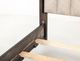 International Furniture Direct Natural Parota Natural Wood California King Platform Bed Footboard with Rails-4