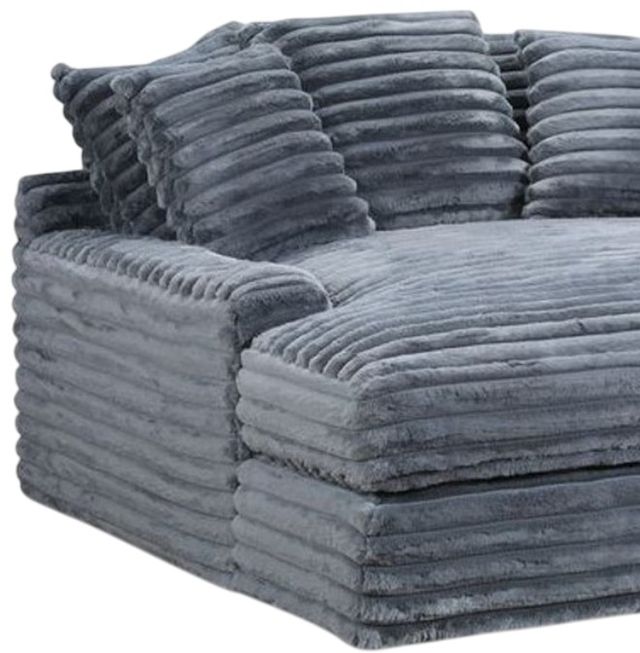American Wholesale Furniture Jenna Charcoal Mega Chaise-1