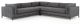 Magnolia Home by Joanna Gaines Arthur 3-Piece Benneth Charcoal Sectional-2