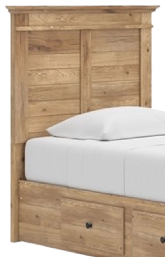 Signature Design by Ashley® Fenderport Tan 2-Drawer Twin Panel Storage Bed-2