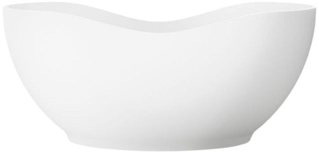 KOHLER® Abrazo® Honed White 66" x 31.50" Freestanding Bath-1