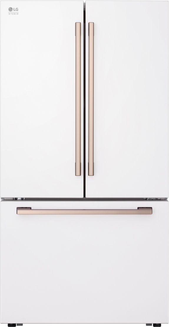 LG Studio 36 In. 26.5 Cu. Ft. Essence White Counter Depth French Door Refrigerator-0