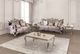 Furniture of America® Albacete Champagne/Purple Accent Chair-1