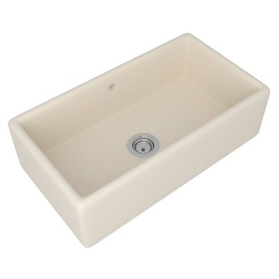 Rohl® Shaws Original 33" Apron Front Kitchen Sink-White-1