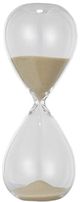 A & B Home Ferdinand Clear/White 15-Minute Hourglass-0