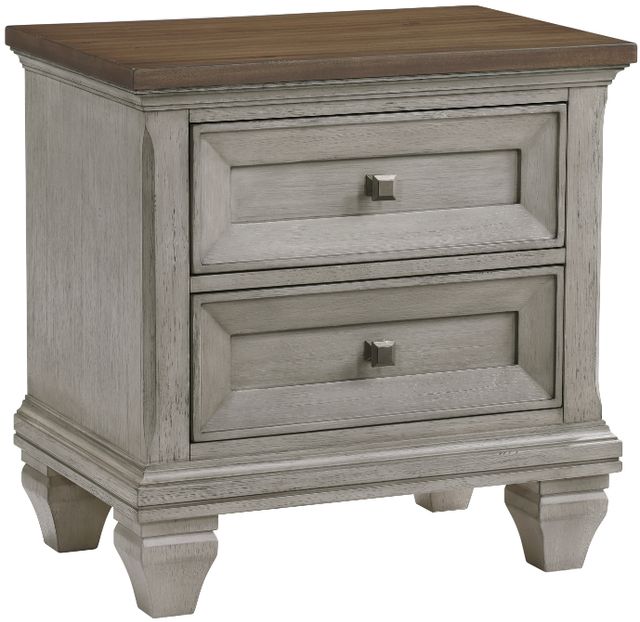 Homelegance® Renton Antique Gray/Brown Nightstand-0