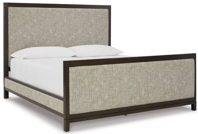 Signature Design by Ashley® Burkhaus 4-Piece Brown King Upholstered Bed Set-1