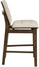 Coaster® Redbridge 2-Piece Cream/Walnut Upholstered Counter Stool Set-5