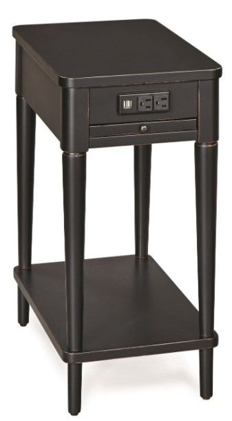 Null Furniture 6618 Black Charging Chairside-0