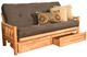 Kodiak Furniture Lodge Suede Gray/Natural Full Storage Futon with Mattress -0