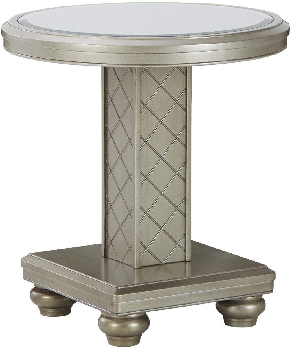 Chevanna End Table - Platinum Chevanna End Table - Platinum