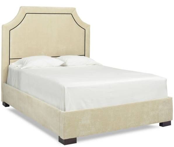 Parker Southern Dream Creations Beige Concave Upholstered Bed-0