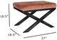 Nest Home Collections Nova Black Wash/Rust Ottoman -2