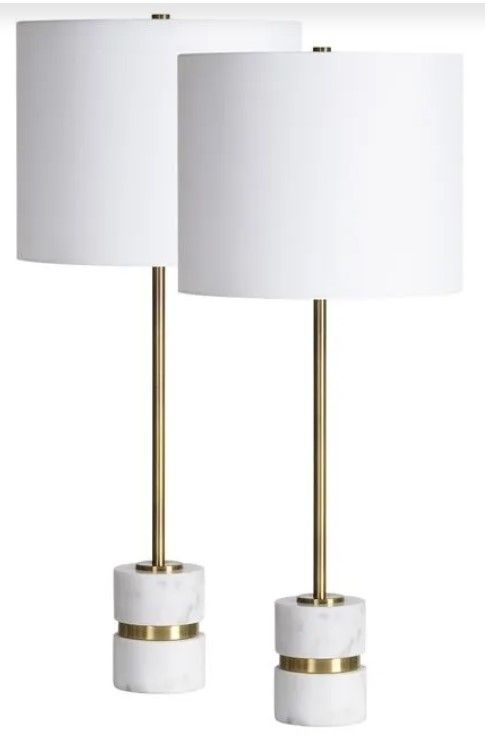 Renwil® Talulla 2-Piece Natural White Table Lamp Set-0