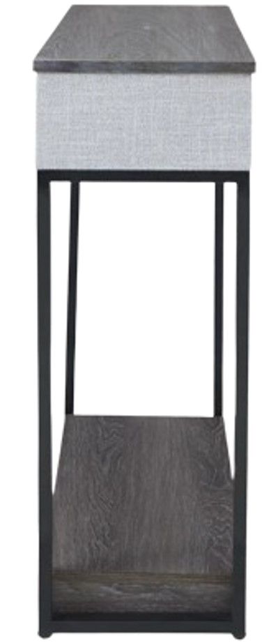 Signature Design by Ashley® Sethlen Black/Gray Console Sofa Table with Speaker-2