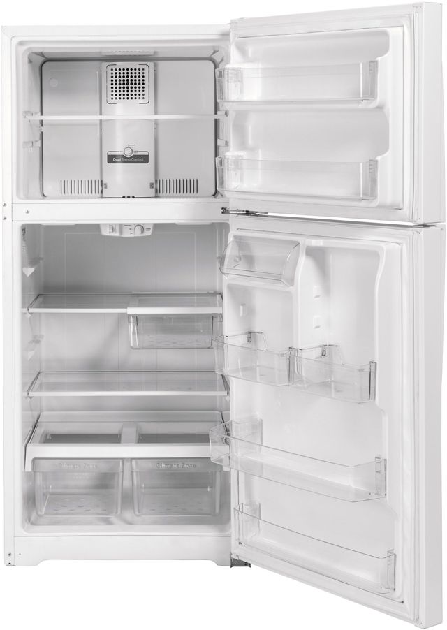 GE® 30" 19.1 Cu. Ft. White Top Freezer Refrigerator-1