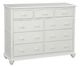 John Thomas Furniture® Cottage Pure White 9-Drawer Dresser-0