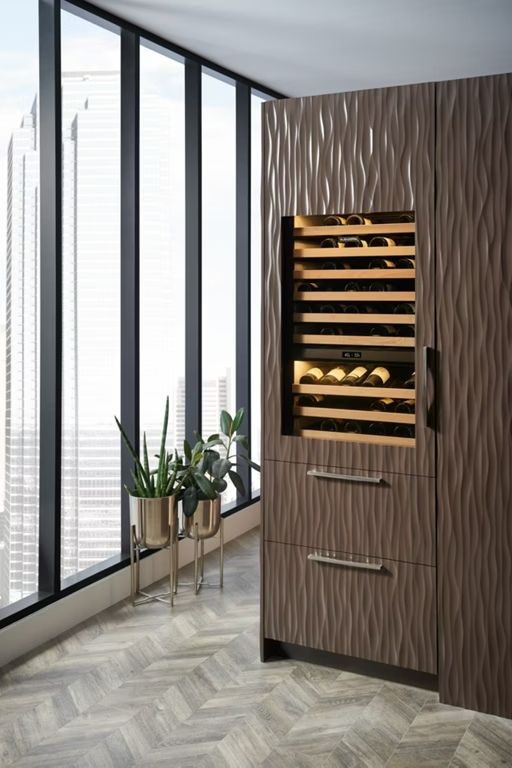 Sub-Zero® Designer Series 30" Panel Ready Left Hinge Wine Cooler with Refrigerator-2