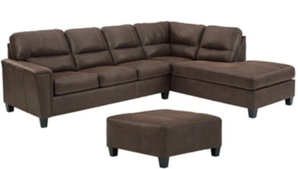 Signature Design by Ashley® Navi 2-Piece Chestnut Living Room Set-0