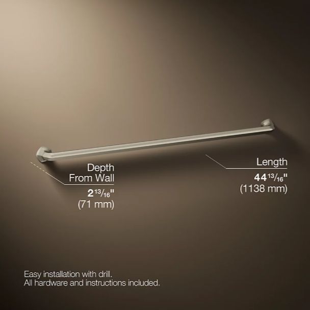 KOHLER® Occasion® Vibrant Brushed Nickel 42" Grab Bar-2