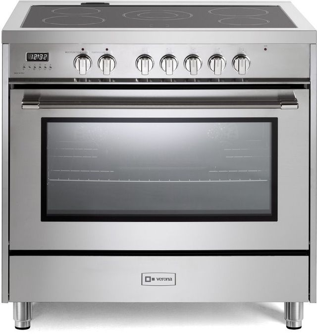Verona® Prima 36" Stainless Steel Pro Style Electric Range-0