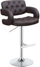 Coaster® Brandi Brown/Chrome Adjustable Stool-3