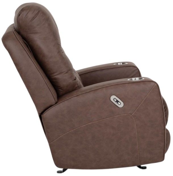 Franklin™ Aspen Duvall Mocha Fabric Power Rocker Recliner-4