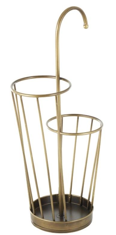 Deco Marche Gold 2-Section Umbrella Stand-1
