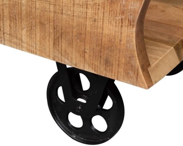 Liberty Furniture Danley Weathered Brown Accent Bar Trolley-3