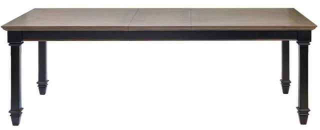Martin Furniture Hartford Brown Extension Dining Table with Black Base-3