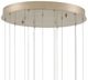 Currey & Company Posh Silver/White 15-Light Multi-Drop Pendant-4
