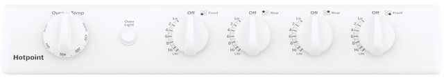 Hotpoint® 24" White Freestanding Gas Range-1