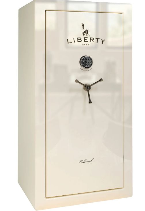 Liberty Safe Colonial Black Chrome/White Gloss 50 Electronic Gun Safe-0