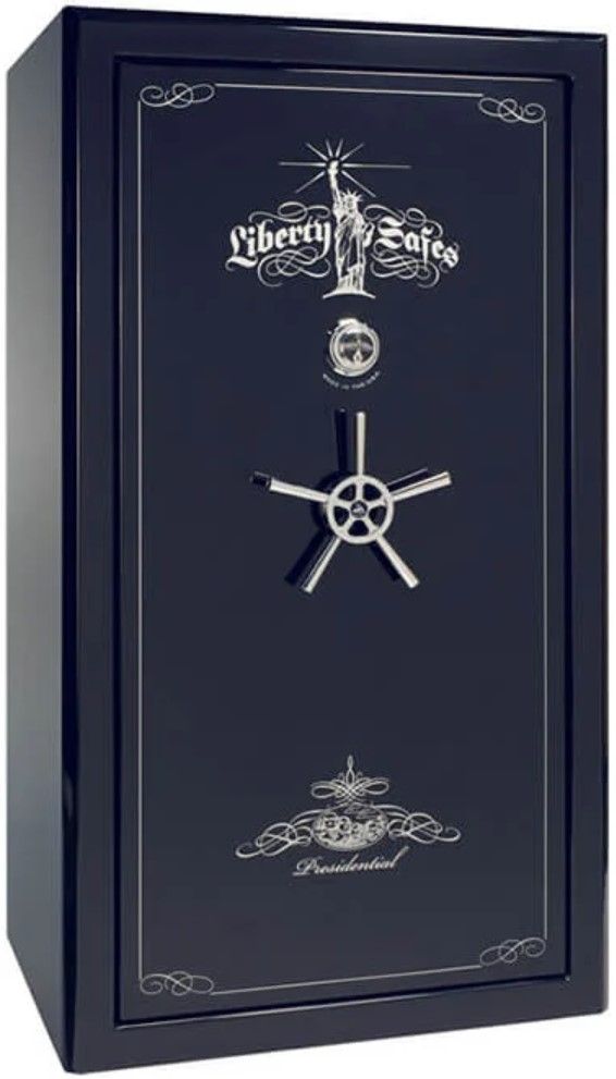 Liberty Safe Presidential Blue Gloss 50 Mechanical Lock Gun Safe-0
