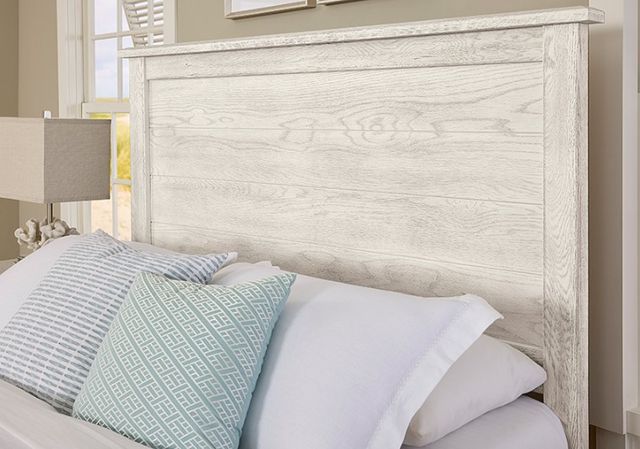 Artisan & Post by Vaughan-Bassett Weathered White Farmhouse Queen Panel Bed-2
