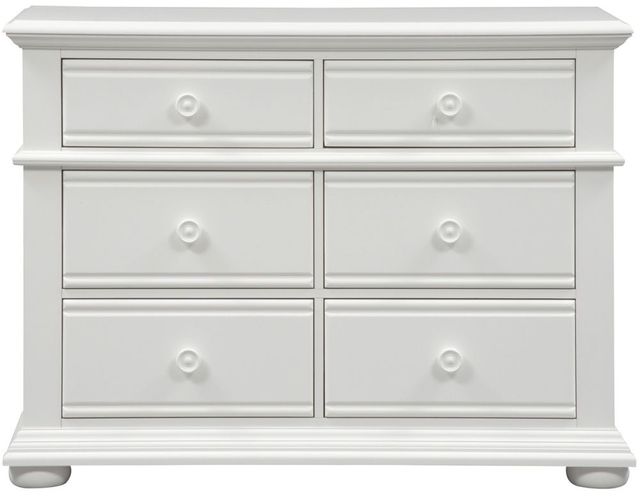 Liberty Furniture Summer House Oyster White 6-Drawer Dresser-2