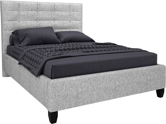 Beaudoin Customizable Ocean Full Upholstered Box Spring Base Bed with Woodland Footboard-0