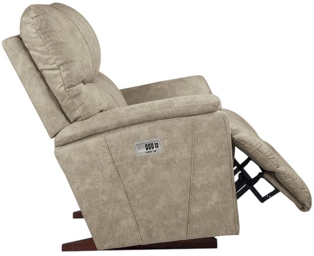 La-Z-Boy® Trouper Stucco Power Rocking Recliner with Headrest-4