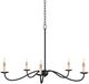 Currey & Company Saxon Zanzibar Black Small Chandelier-2