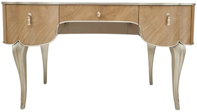Michael Amini® Villa Cherie Caramel/Chardonnay Vanity Table  -1