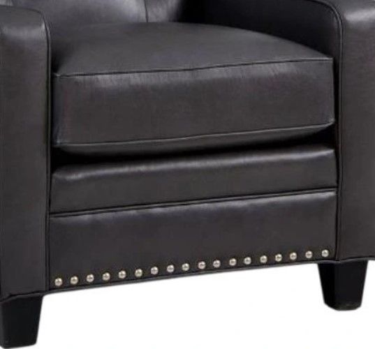 Smith Brothers Customizable 203 Leather Accent Chair-2