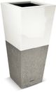 Le Present Lux Betona White And Gray 28" Tapered Planter-0