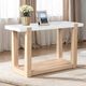 Furniture of America® Sundbry White Sofa Table with Natural Base-0
