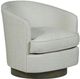 Fairfield® Customizable Tipsy Swivel Chair with Wooden Base-1