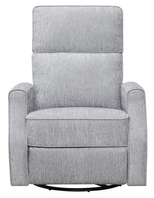 Emerald Home Tabor Gray Gray Manual Swivel Glider Recliner-2