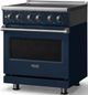 Viking® 5 Series 30" Slate Blue Pro Style Electric Range with Polished Chrome Trim-2
